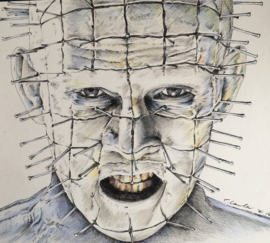 Pinhead hellraiser drawing by billyboyuk drawings art inspiration hellraiser