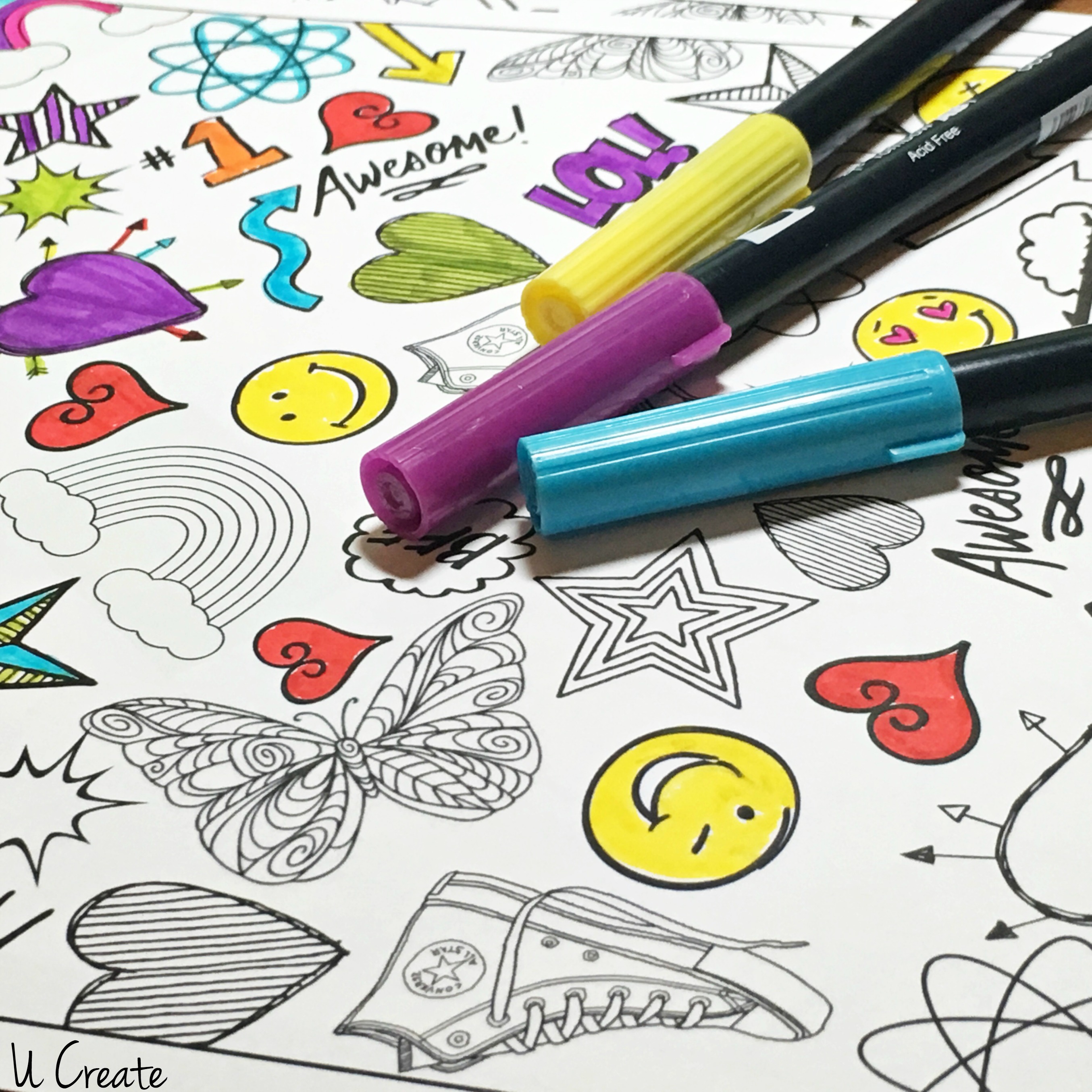 Binder cover coloring pages