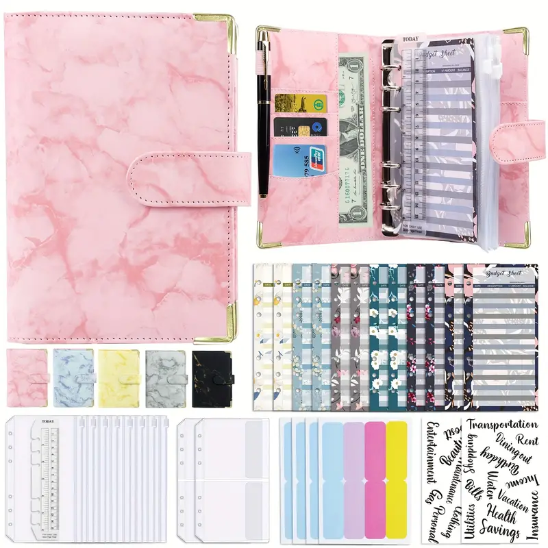 A binder pu leather notebook binder ring binder cover and