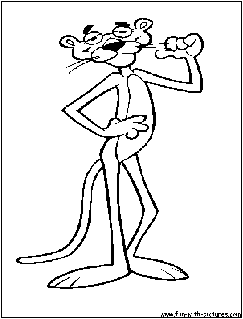 Pinkpanther coloring pages