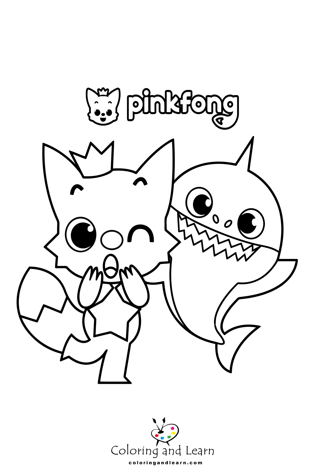 Pinkfong baby shark coloring pages