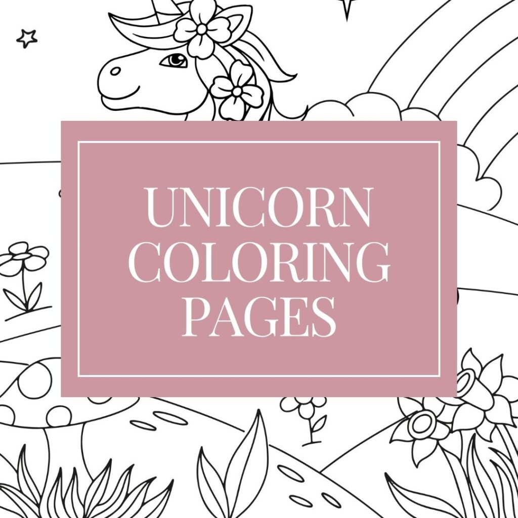 Free unicorn coloring pages for kids and adults