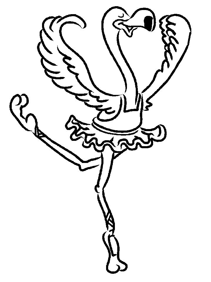 Flamingo coloring pages