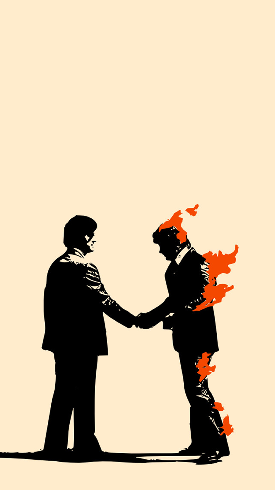 Pink floyd wish you were here minimalist mobile wallpaper