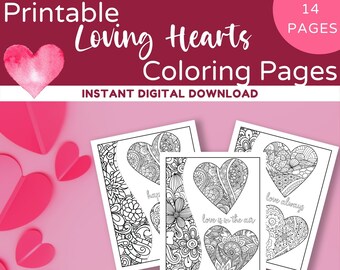 Buy printable heart coloring pages valentines day coloring pages online in india