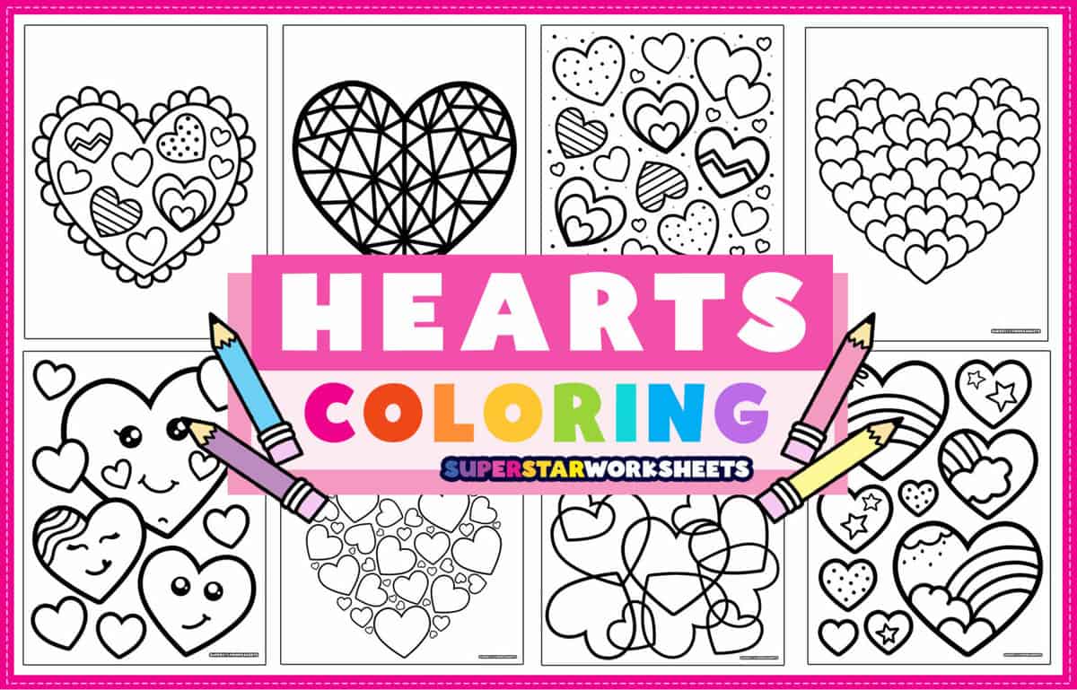 Heart coloring pages