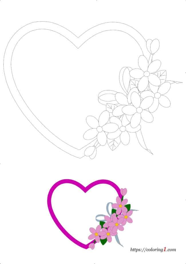 Heart coloring pages