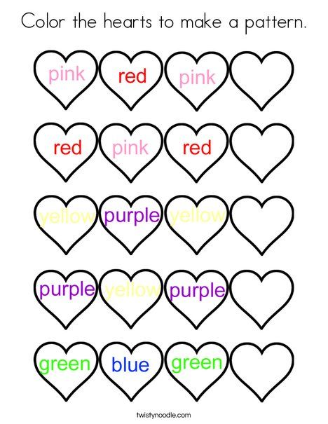 Color the hearts to make a pattern coloring page pattern coloring pages coloring pages valentines day coloring page