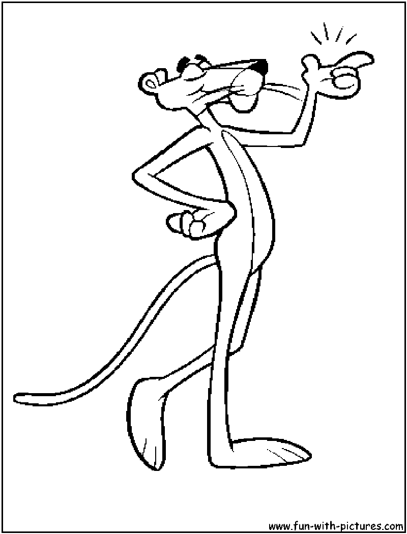 Pinkpanther coloring pages