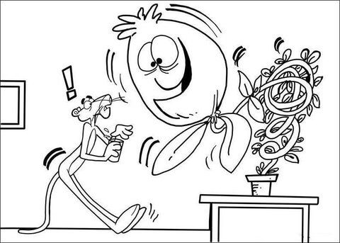 Pink panther coloring pages free coloring pages