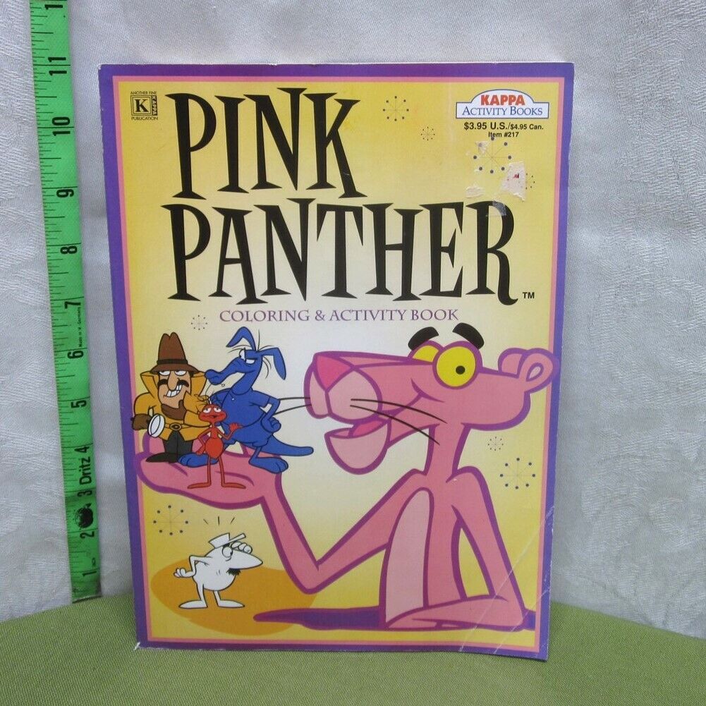 Pink panther coloring book inspector clouseau retro ant the aardvark