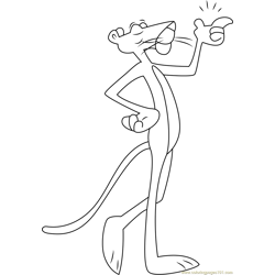 The pink panther coloring pages for kids printable free download