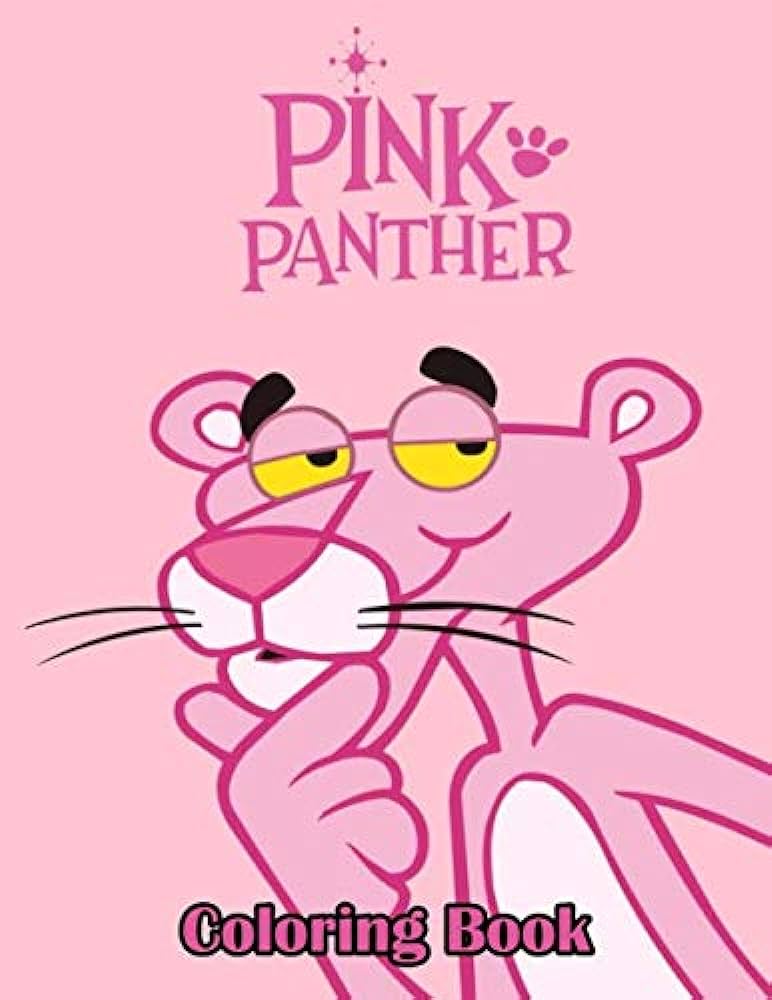 The pink panther coloring book super coloring book for kids and fans â giant great pages with premium quality images barrois brinda libros