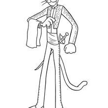 Pink panther the torero coloring pages