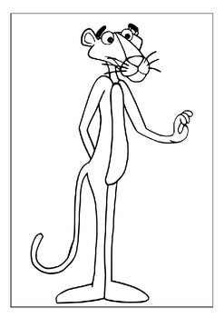 Immerse yourself in positivity with pink panther printable coloring pages