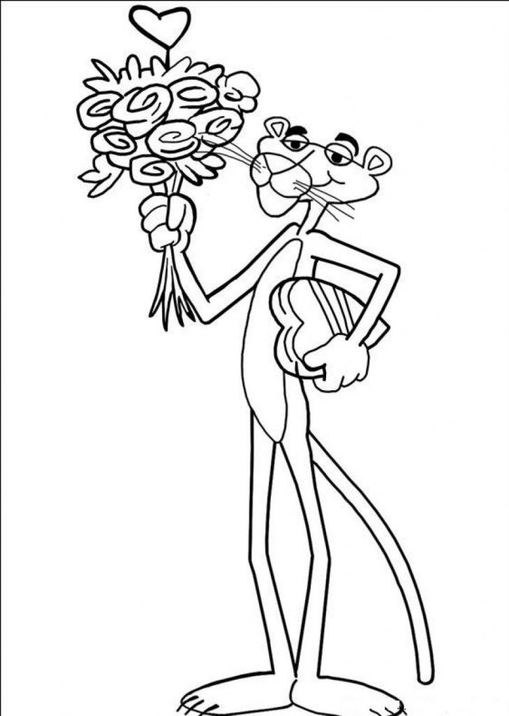 Free printable pink panther coloring pages for kids disney coloring pages coloring pages cartoon coloring pages