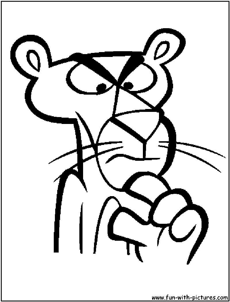 Pinkpanther coloring pages