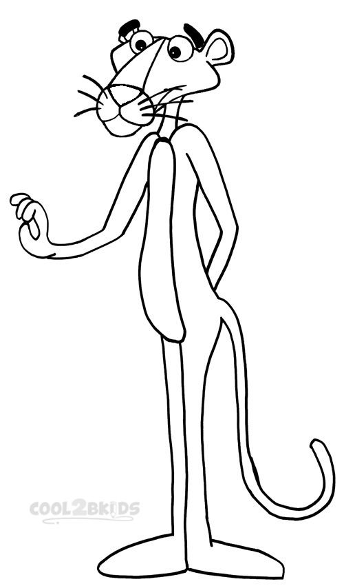 Printable pink panther coloring pages for kids coolbkids cartoon coloring pages pink panther cartoon coloring pages