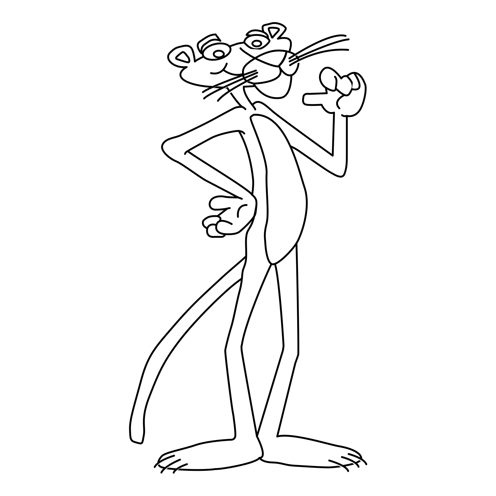 Free printable pink panther coloring pages for kids