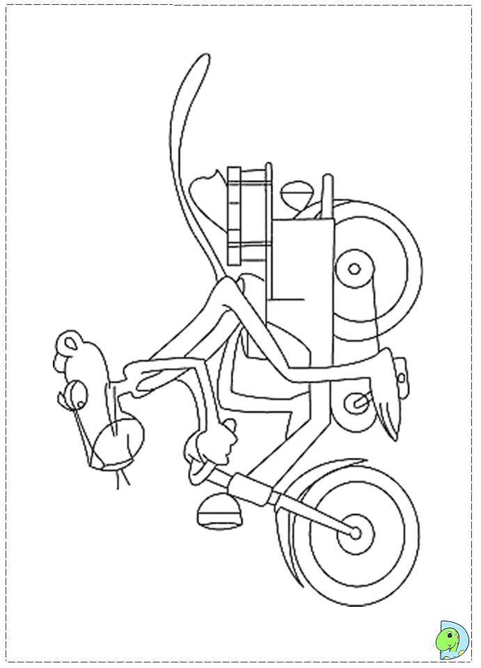 Pink panther coloring page