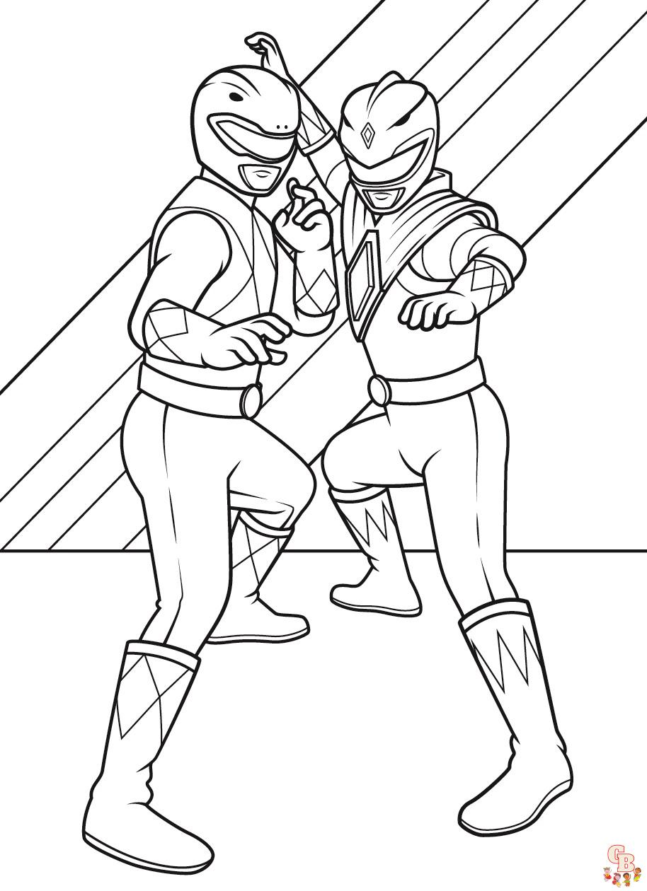 Power rangers coloring pages