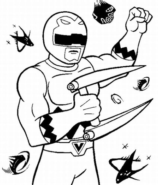 Free printable power rangers coloring pages for kids