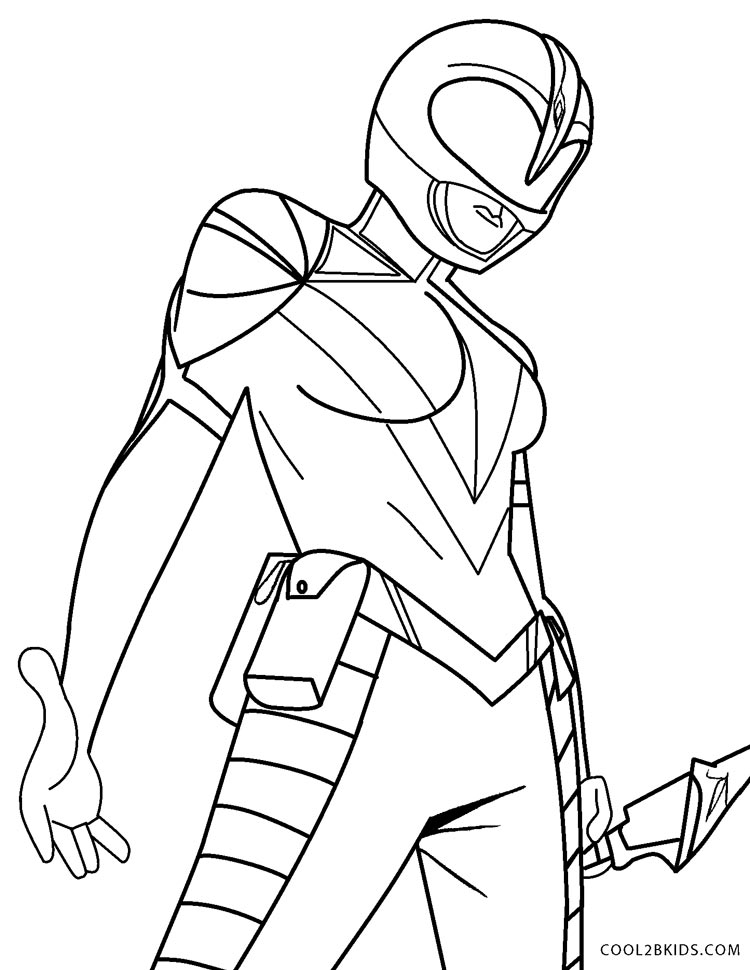 Free printable power ranger coloring pages for kids