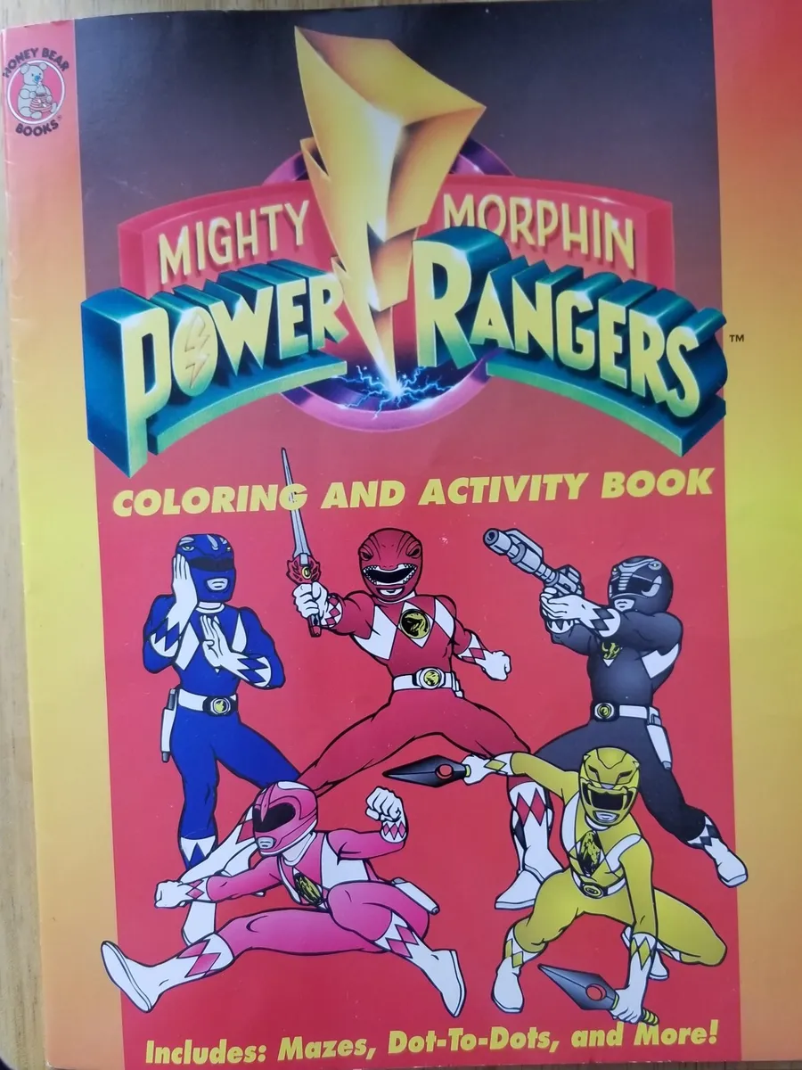 Mighty morphin power ranger coloring and activity book