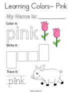 Pink coloring pages