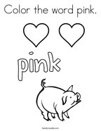 Pink coloring pages