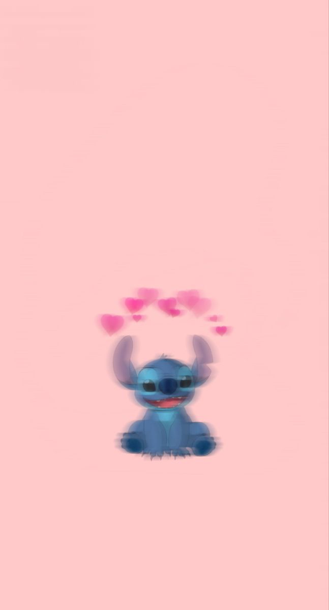 Pink stitch wallpaper glitched em planos de fundo quadrinhos