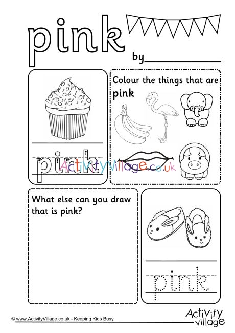 Pink lour worksheet