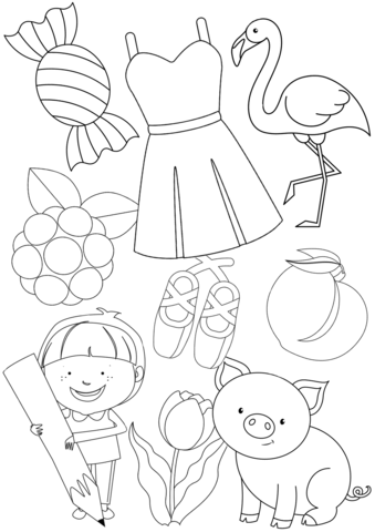 Pink color coloring page free printable coloring pages