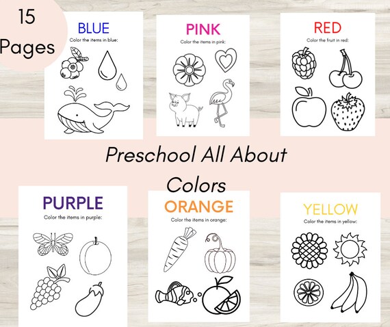 Preschool worksheet toddlers coloring coloring pages preschool activities instant download