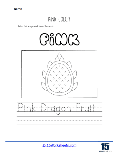 Pink worksheets