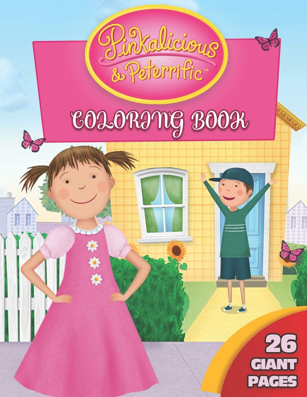Pinkalicious and peterrific coloring book great gift for any kid ages from with giant pages and high quality images by moana burton
