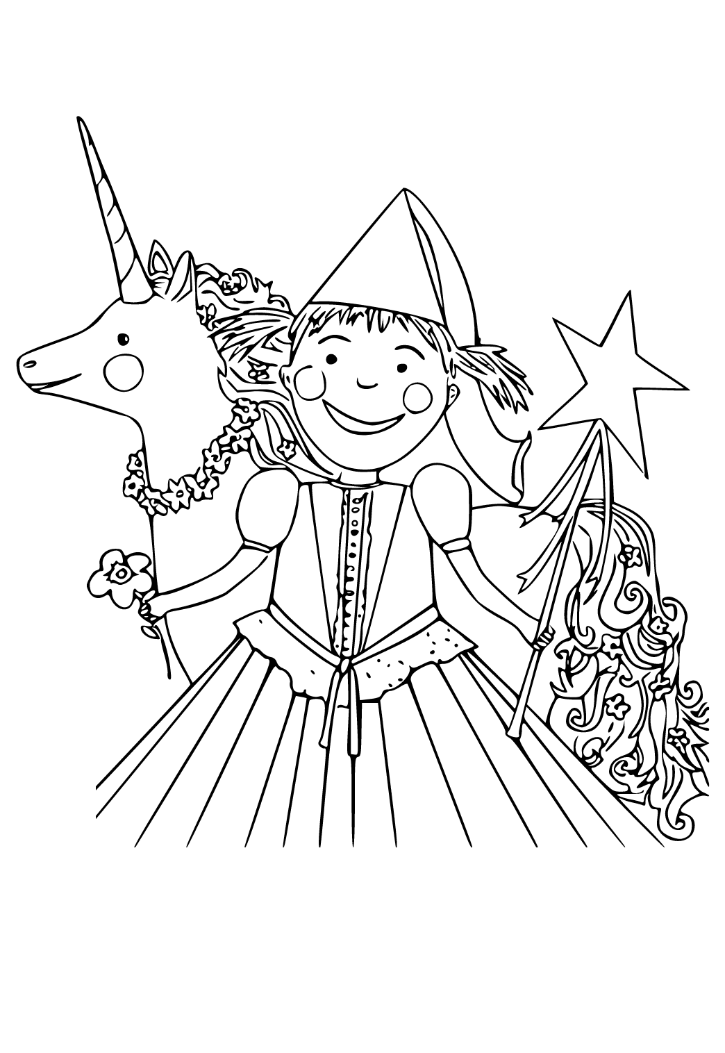 Free printable pinkalicious flower coloring page sheet and picture for adults and kids girls and boys