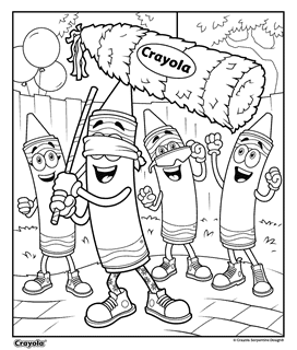 Birthdays parties free coloring pages