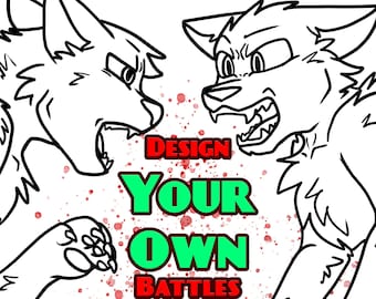 Design your own battle scenes downloadable coloring sheets