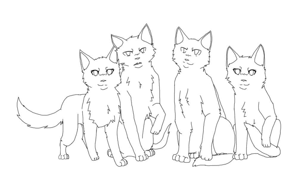 Warriors cats coloring pages