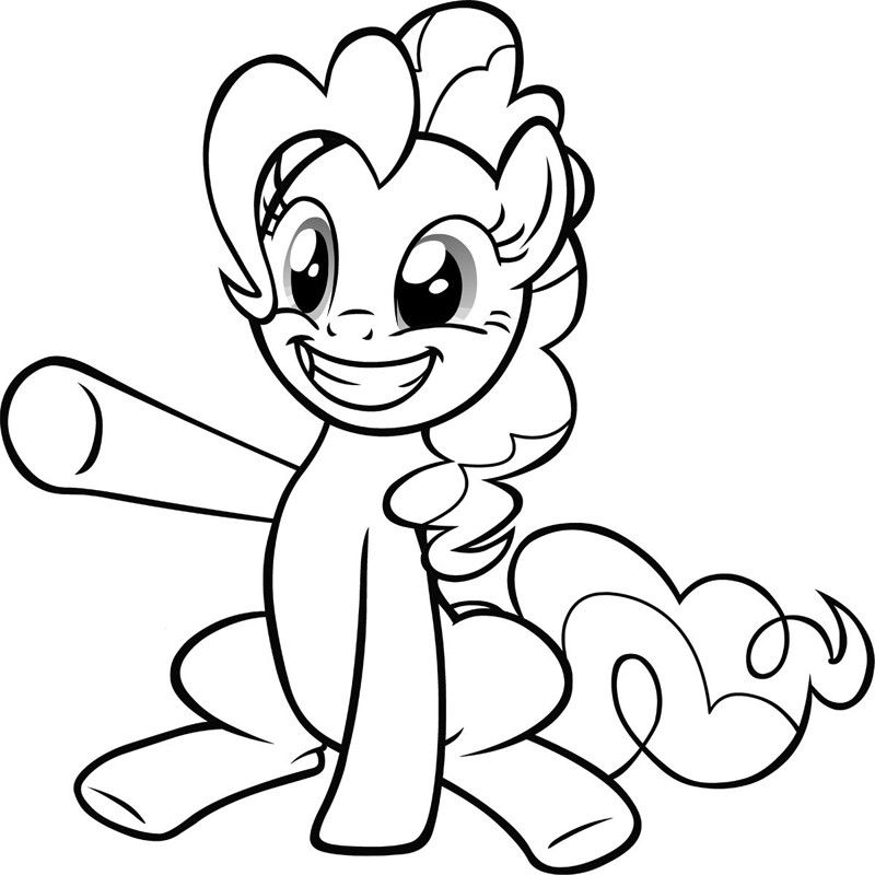 Pinkie pie coloring pages