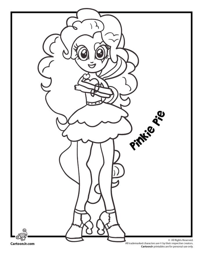 Get this equestria girls coloring pages pinkie pie