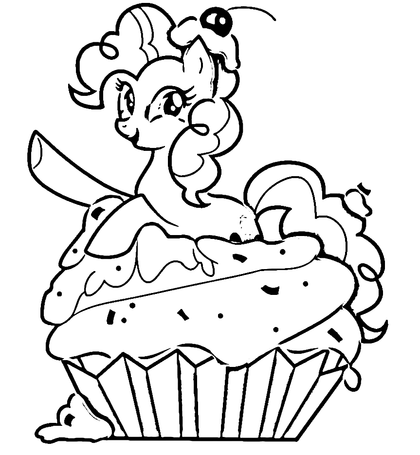 Pinkie pie coloring pages printable for free download