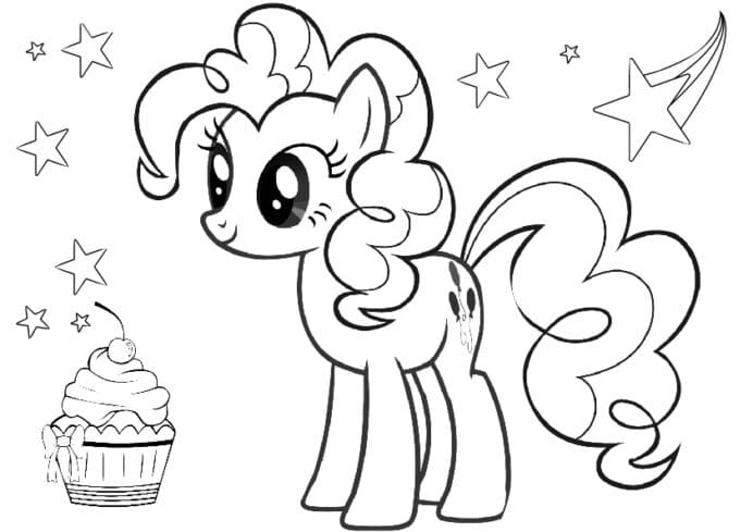 Pinkie pie coloring pages