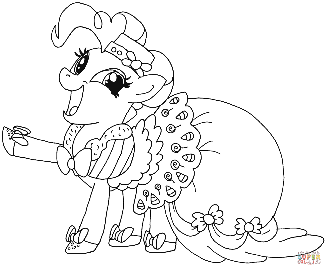 My little pony pinkie pie coloring page free printable coloring pages