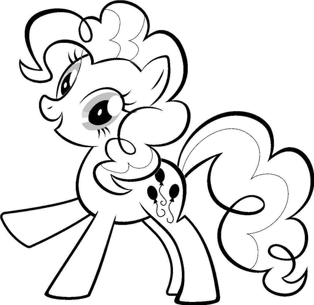 Pinkie pie coloring by greenmarta on