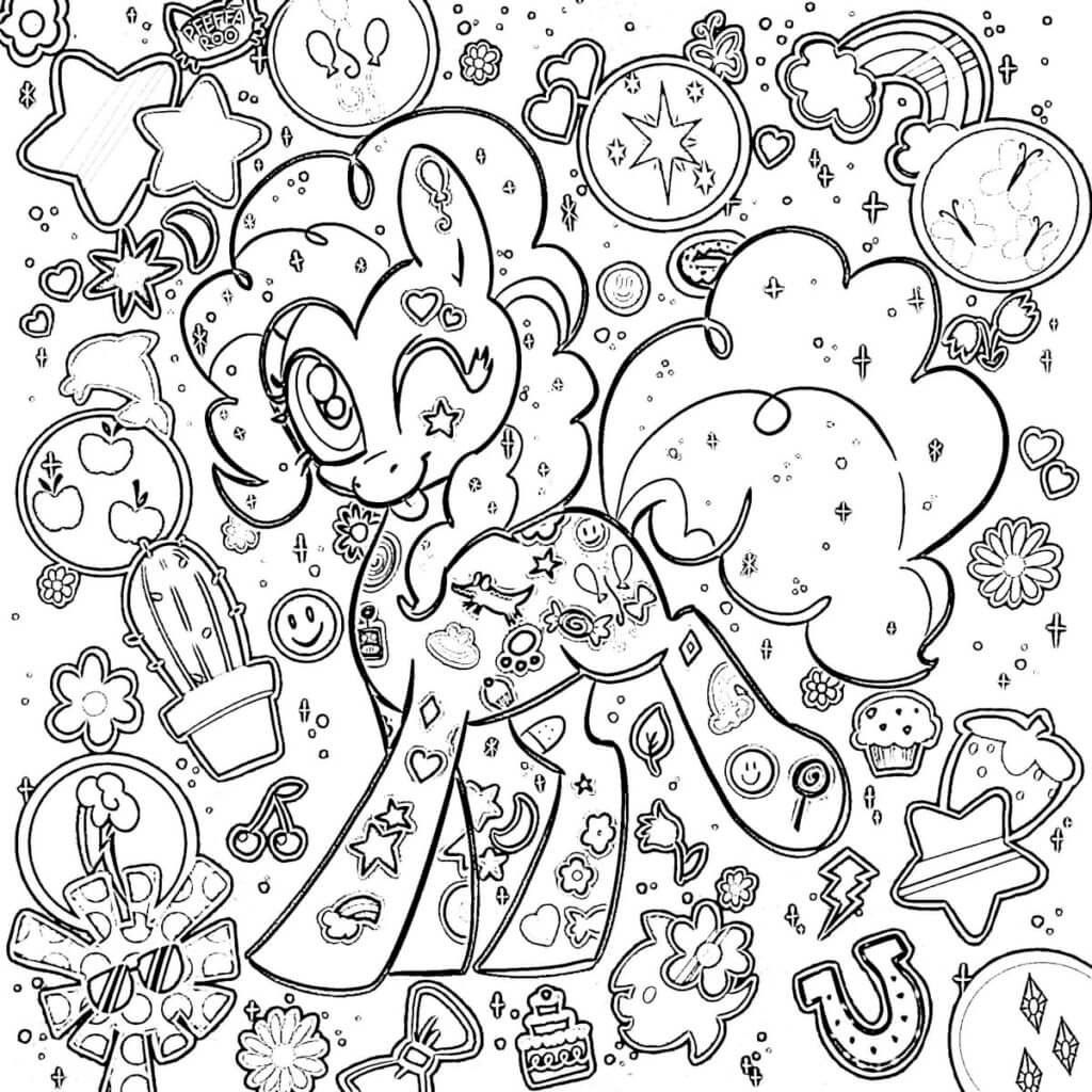 Pinkie pie coloring pages