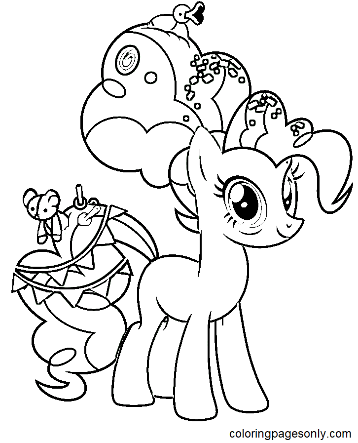 Pinkie pie coloring pages printable for free download