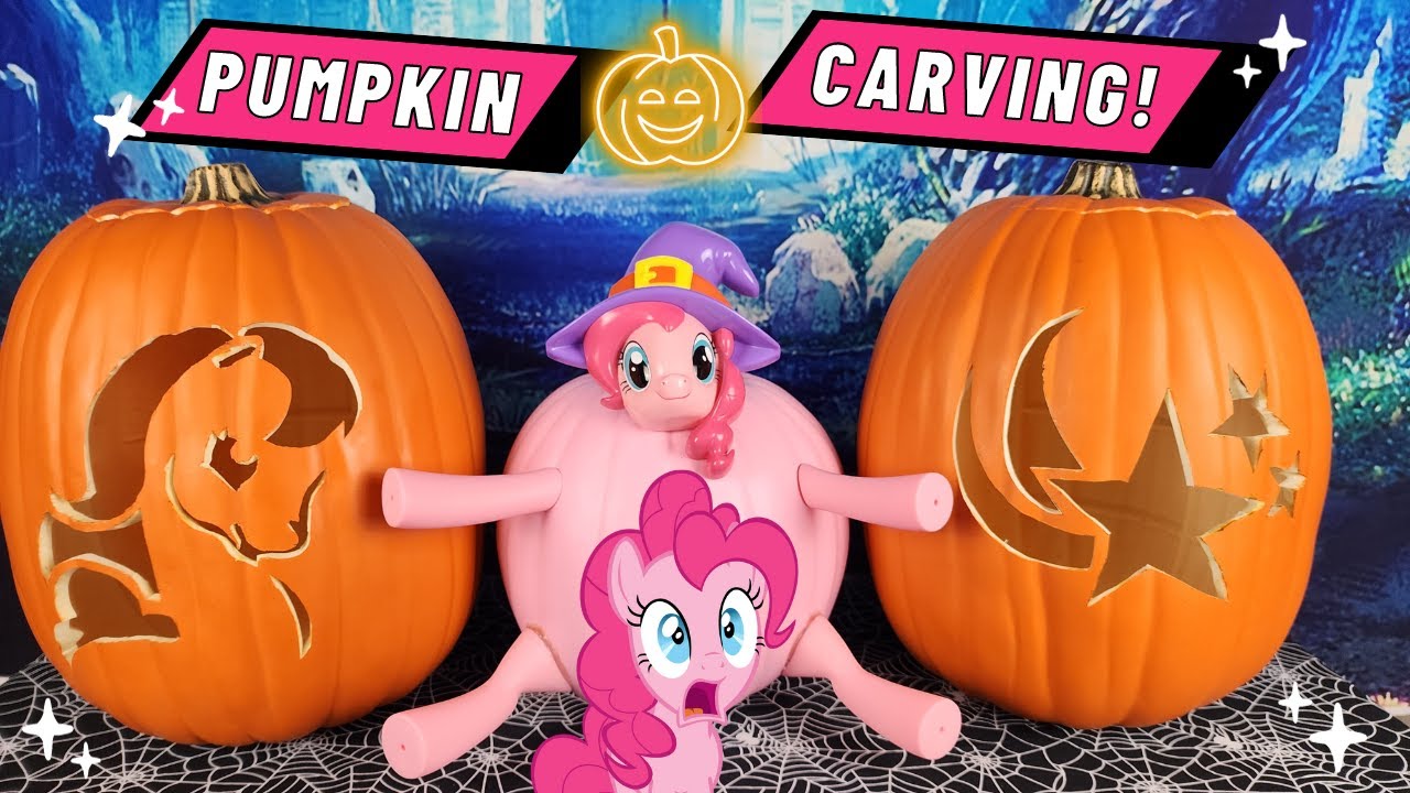 Ðspooktacular my little pony pumpkin carving with pinkie pie pumpkin decorating kit