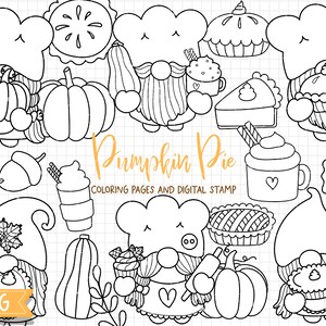 Pie coloring pages